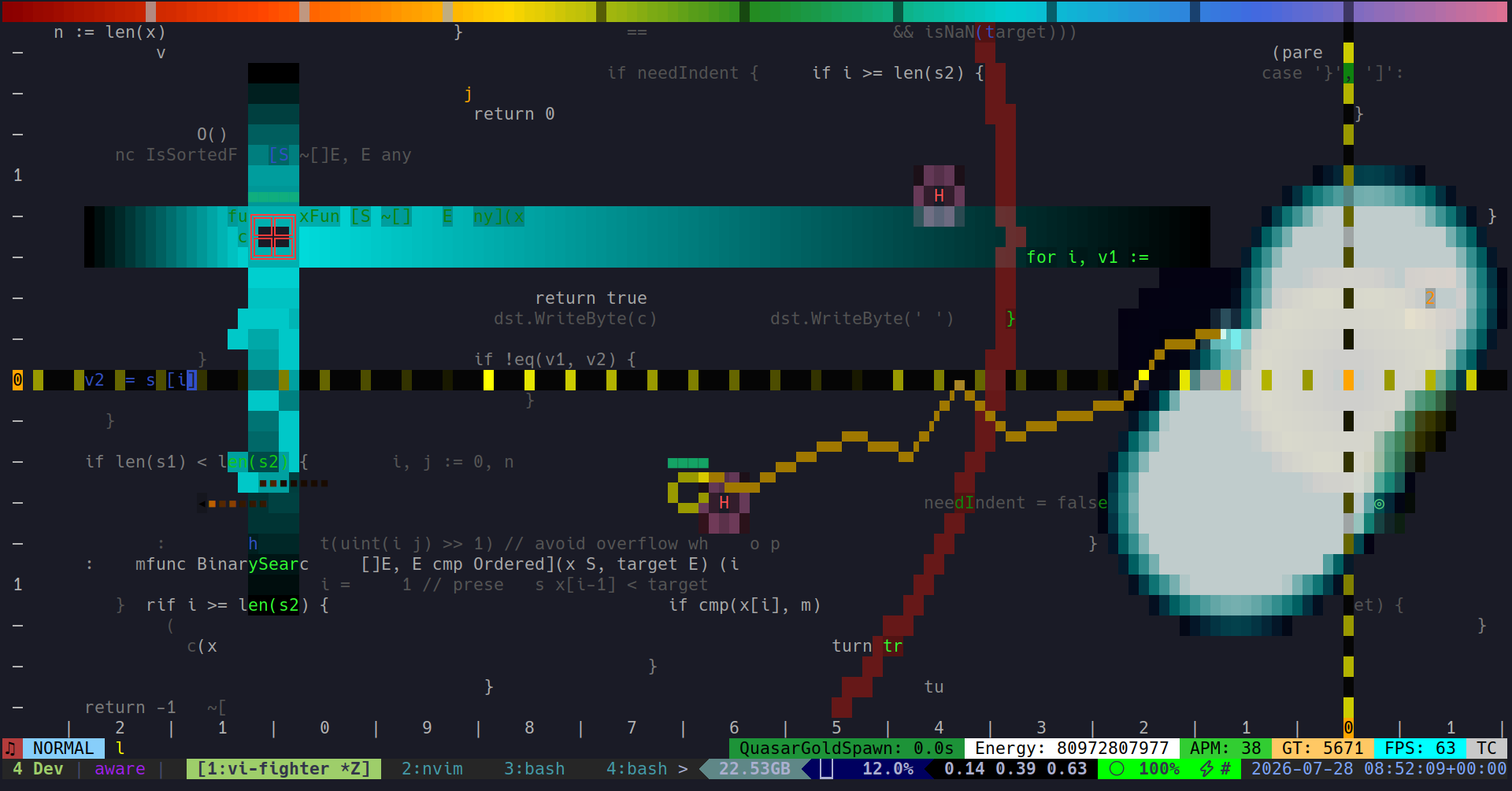Quasar spawn