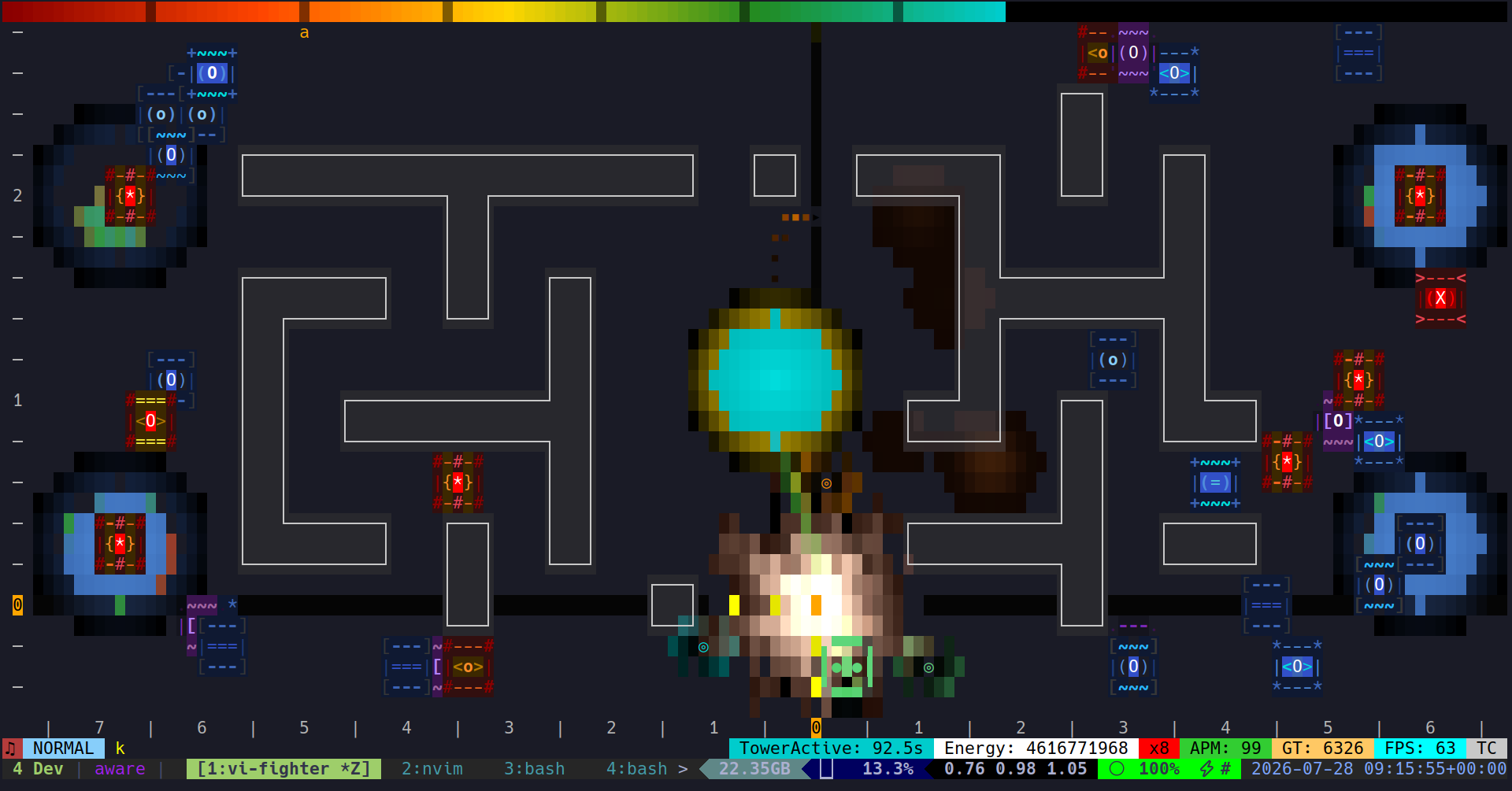 Ember in tower defense map, tower full health