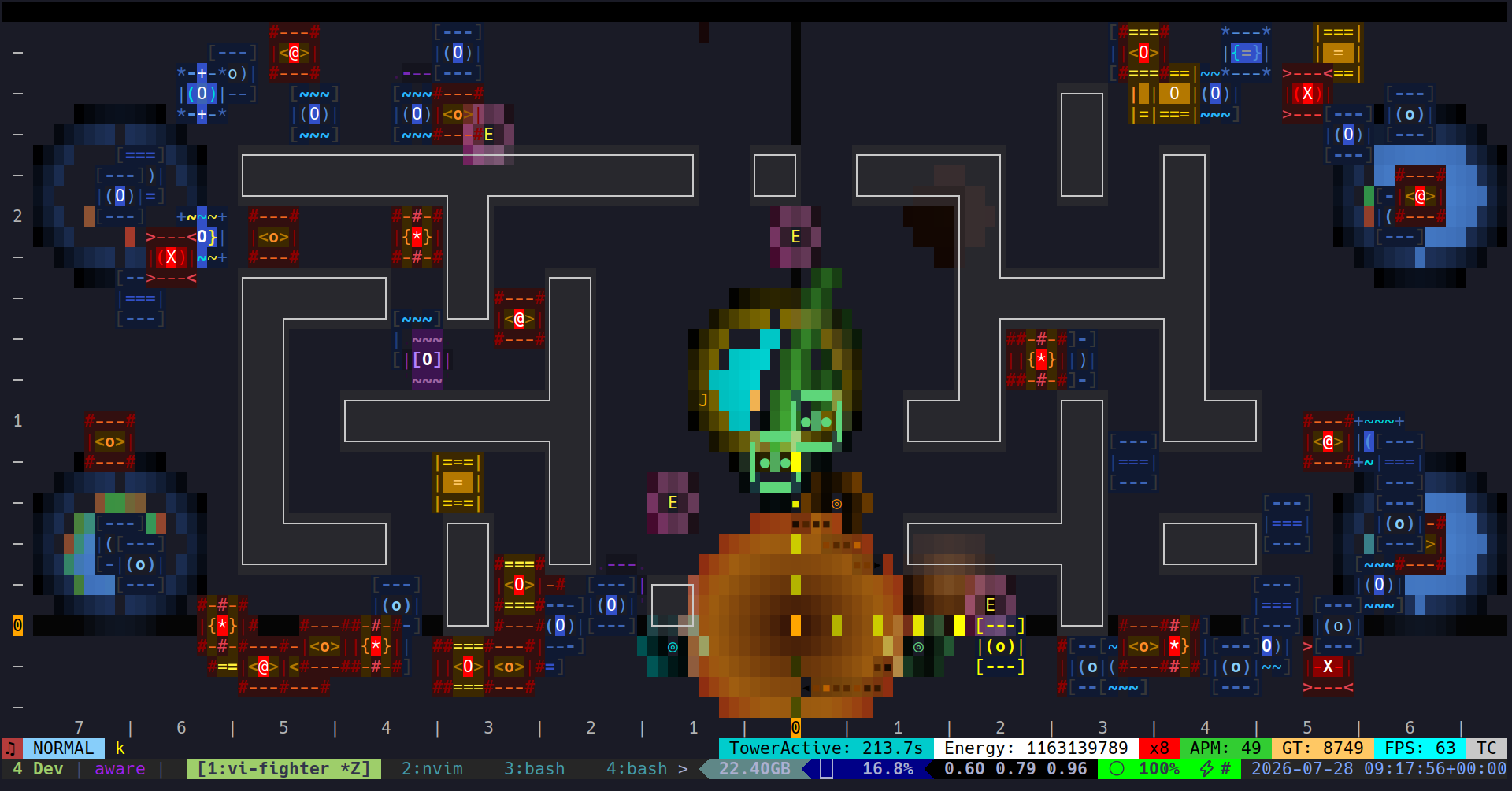 Ember (completely exhausted), tower defense map